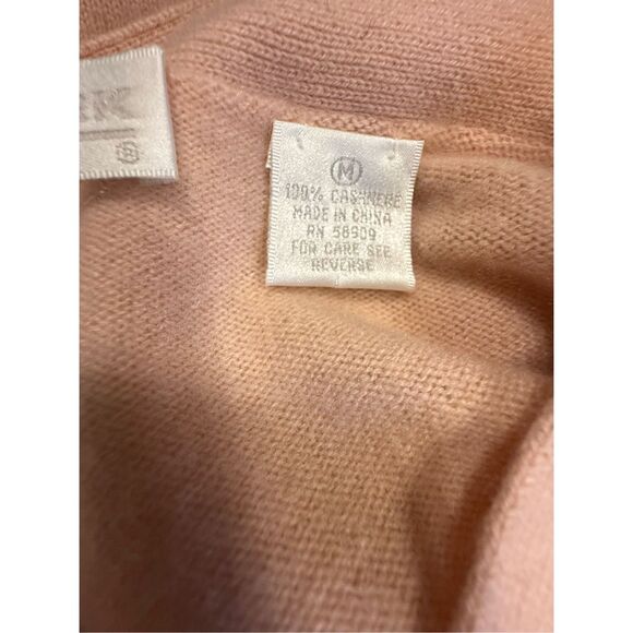 Preston & York Cashmere Cardigan Sz. M Light Pink - Picture 9 of 10